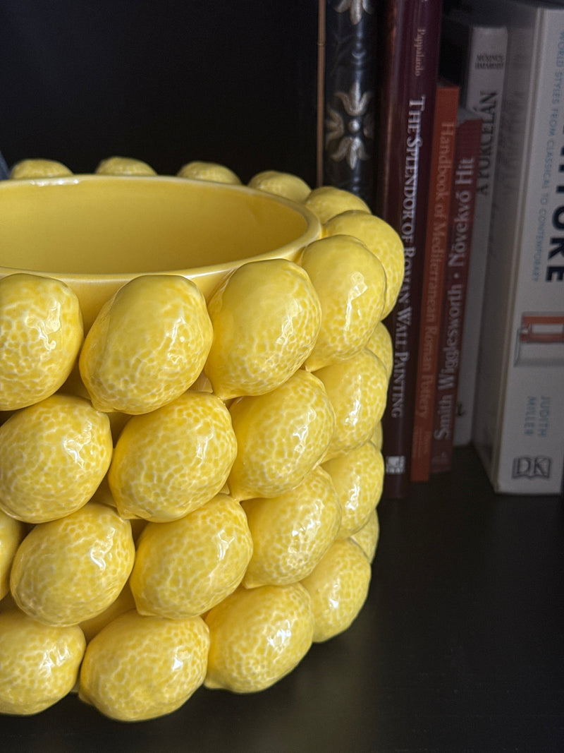 Vase Citron (Céramique Style Sicilien)