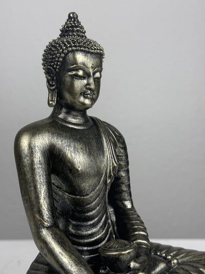 Statue de Bouddha Méditant (Finition bronze)