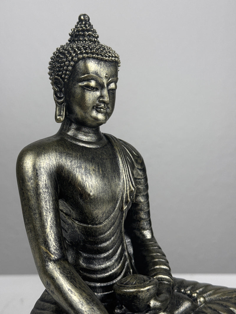 Statue de Bouddha Méditant (Finition bronze)