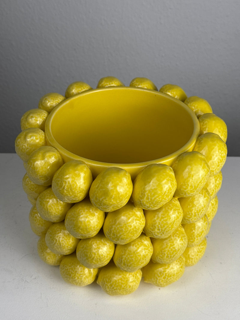 Vase Citron (Céramique Style Sicilien)