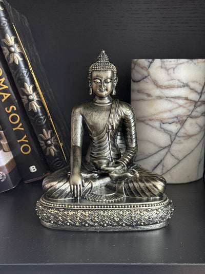 Statue de Bouddha Méditant (Finition bronze)