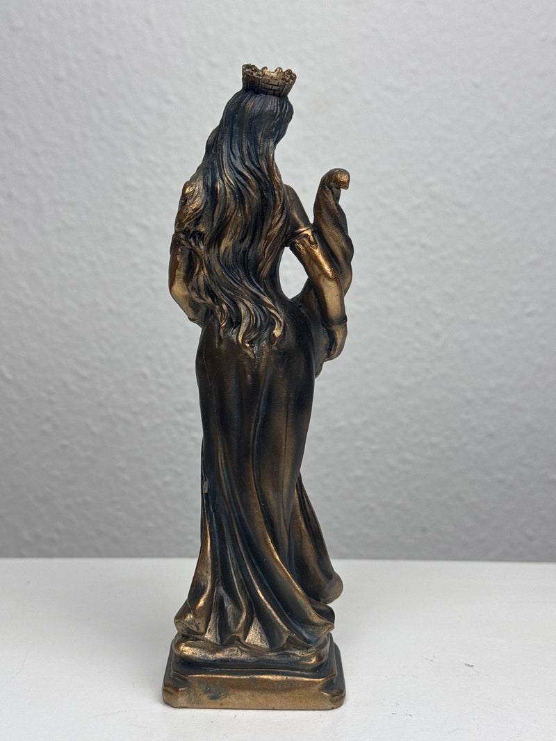 Sculpture de Fortuna – Déesse de la Chance et de la Richesse (Petite, Laiton Patiné Noir)