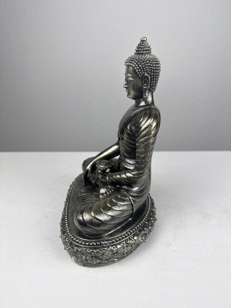 Statue de Bouddha Méditant (Finition bronze)