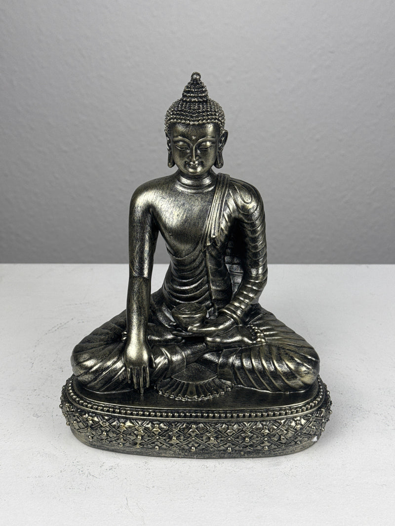 Statue de Bouddha Méditant (Finition bronze)