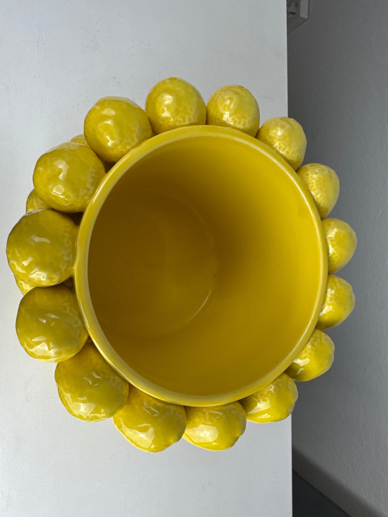 Vase Citron (Céramique Style Sicilien)