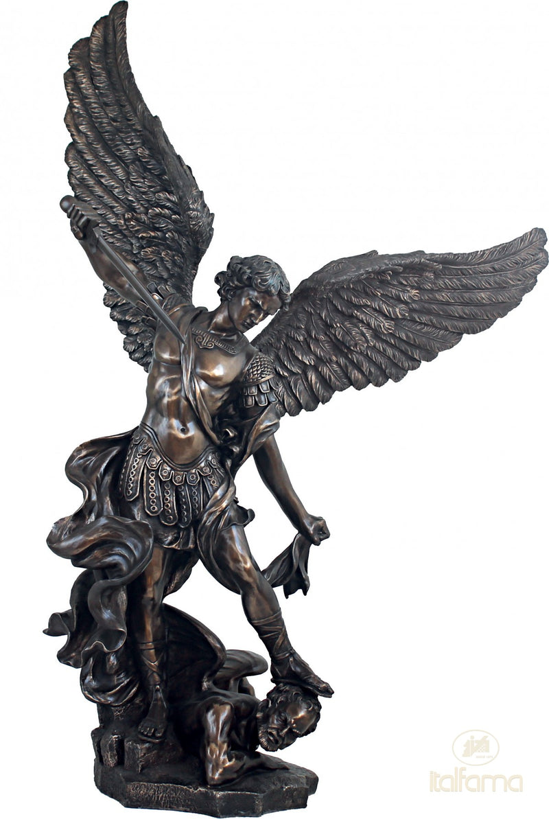 Statue Saint Michel (Bronze coulé à froid)