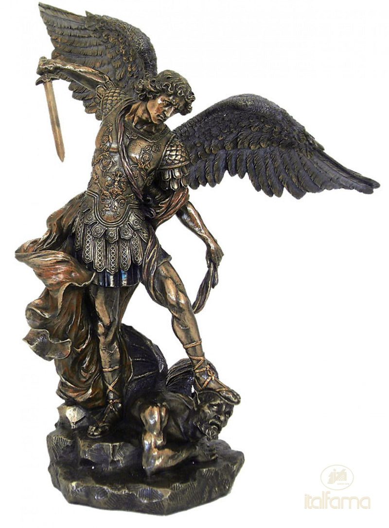 Statue Saint Michel (Bronze coulé à froid)