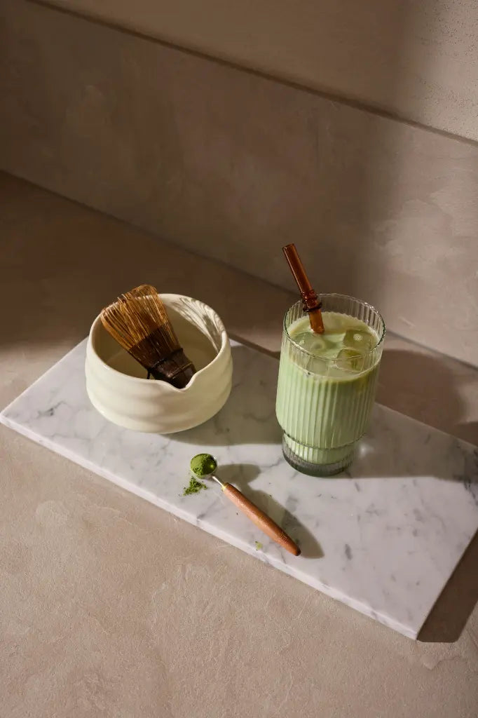 Plateau en Marbre Blanc (Grand)