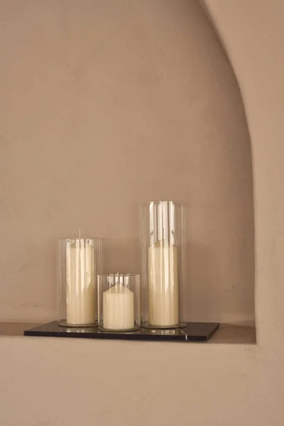 Plateau en Marbre Noir (Grand)