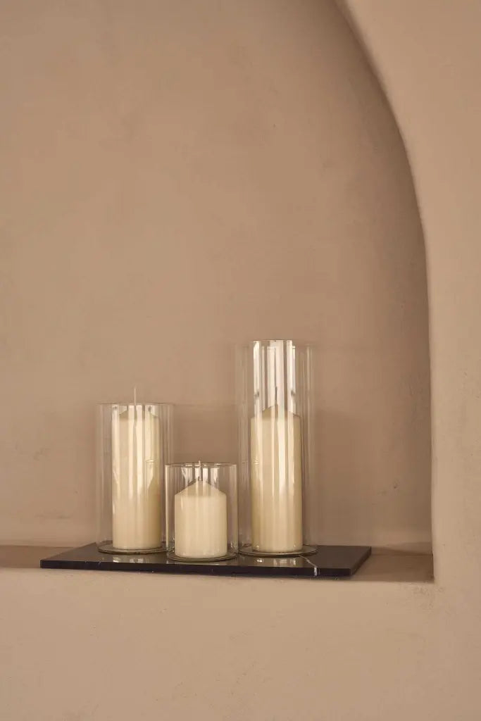 Plateau en Marbre Noir (Grand)