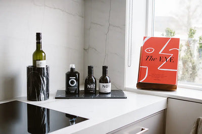 Plateau en Marbre Noir (Grand)