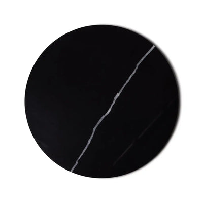 Plateau Rond en Marbre (Noir)