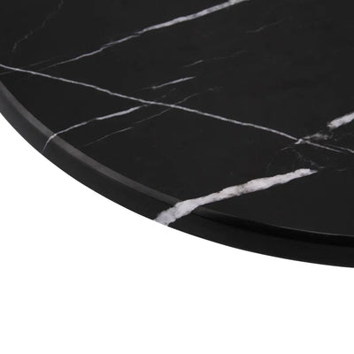 Plateau Rond en Marbre (Noir)