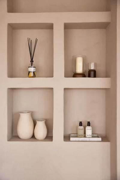 Plateau Rectangulaire en Marbre avec Bords (Blanc)