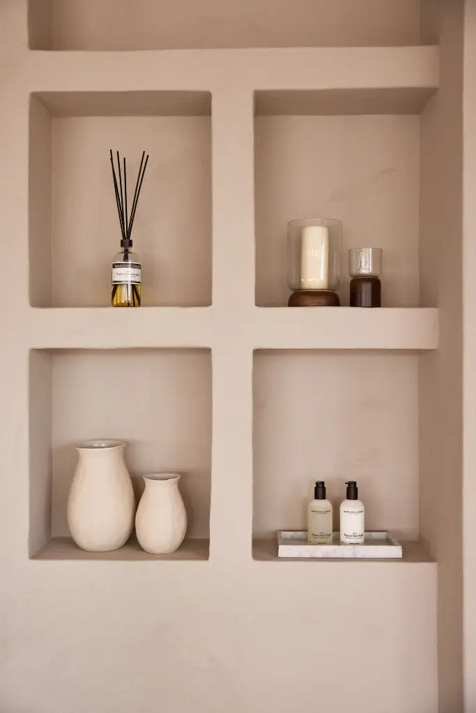 Plateau Rectangulaire en Marbre avec Bords (Blanc)