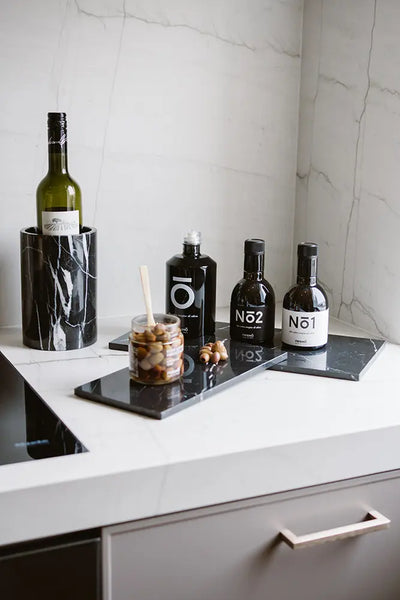 Vase / Rafraîchisseur de Bouteille en Marbre Noir