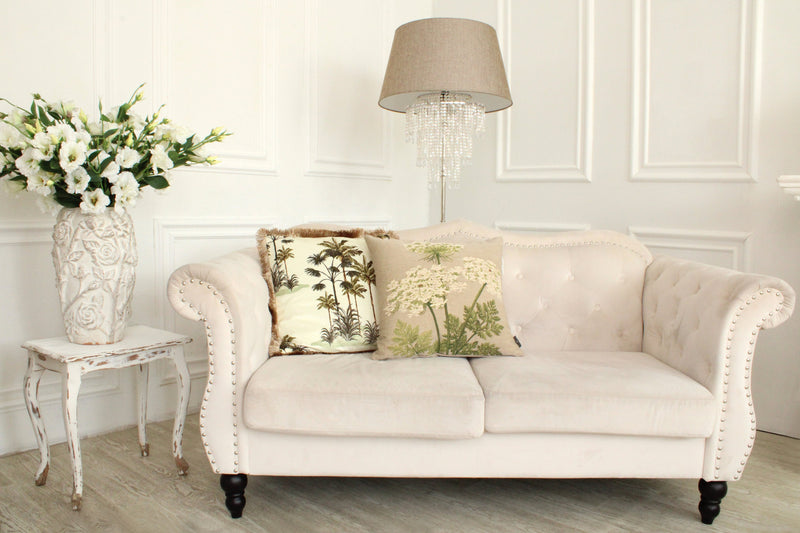 Palm Tree Velvet Cushion