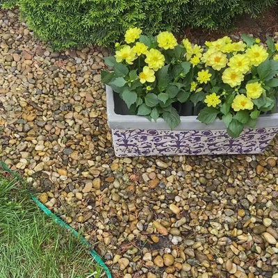 Jardiniere Rectangulaire Bleue Mediterraneenne