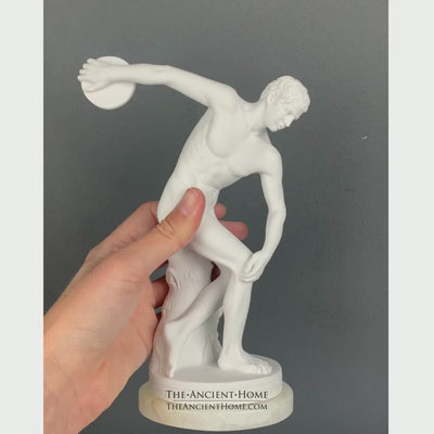 Statue Discobole (petite taille) - sculpture en marbre