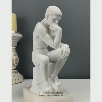 Statue Le Penseur (Rodin) - sculpture en marbre