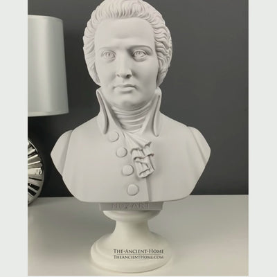 Buste de Mozart - sculpture en marbre