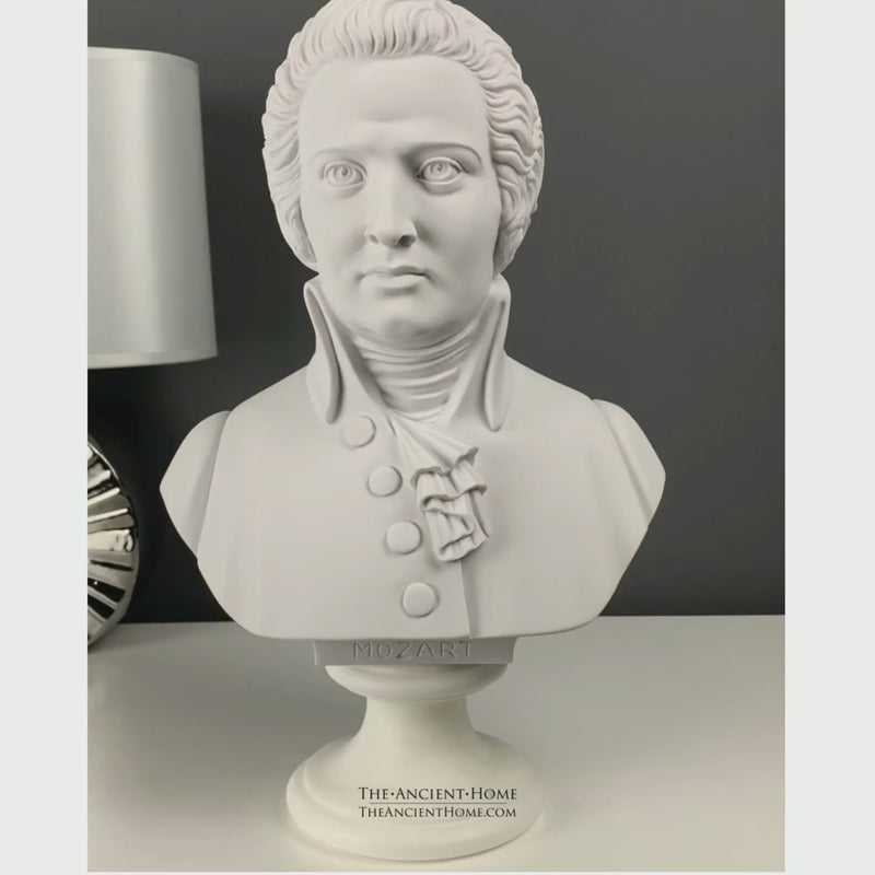 Buste de Mozart - sculpture en marbre