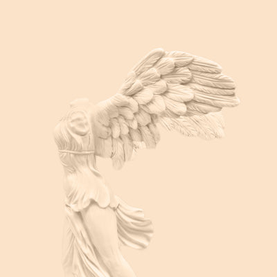 Housse de coussin avec Victoire de Samothrace ailée