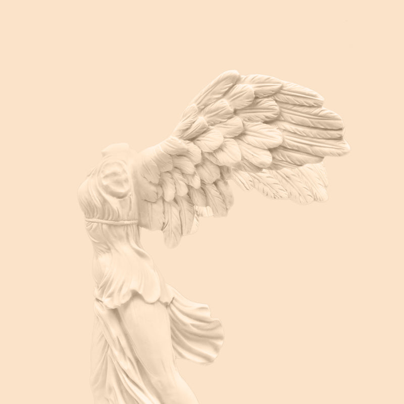 Housse de coussin avec Victoire de Samothrace ailée