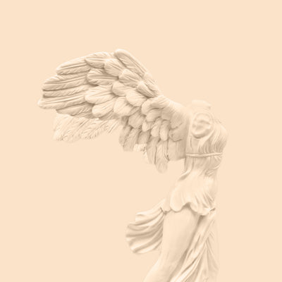 Housse de coussin avec Victoire de Samothrace ailée