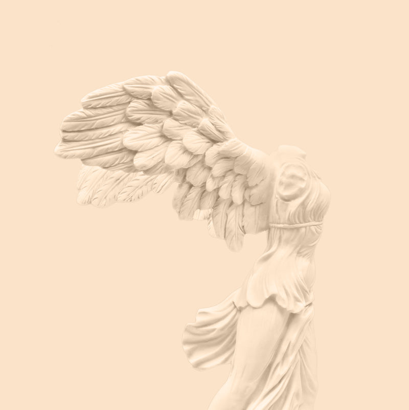 Housse de coussin avec Victoire de Samothrace ailée