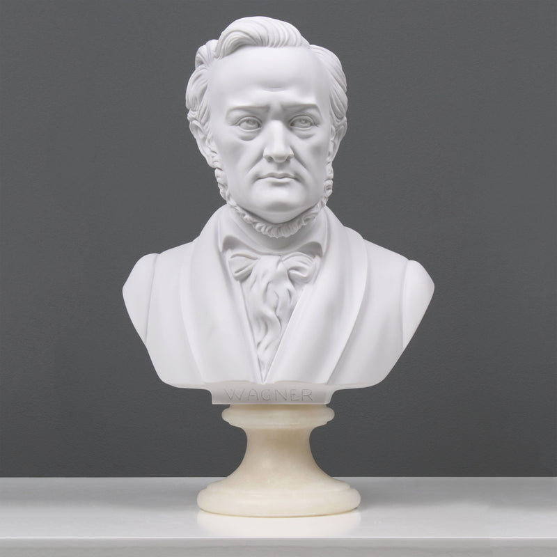 Buste de Wagner - sculpture en marbre