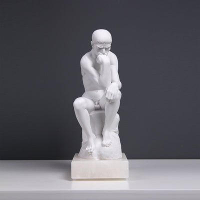 Statue Le Penseur (Rodin) - sculpture en marbre