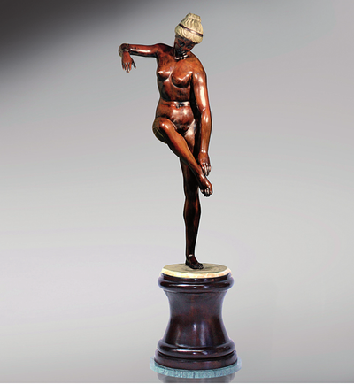 Statue Baignade Vénus - sculpture en bronze
