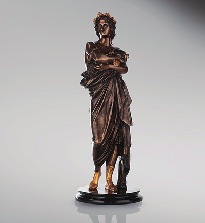 Statue de Virgile - sculpture en bronze