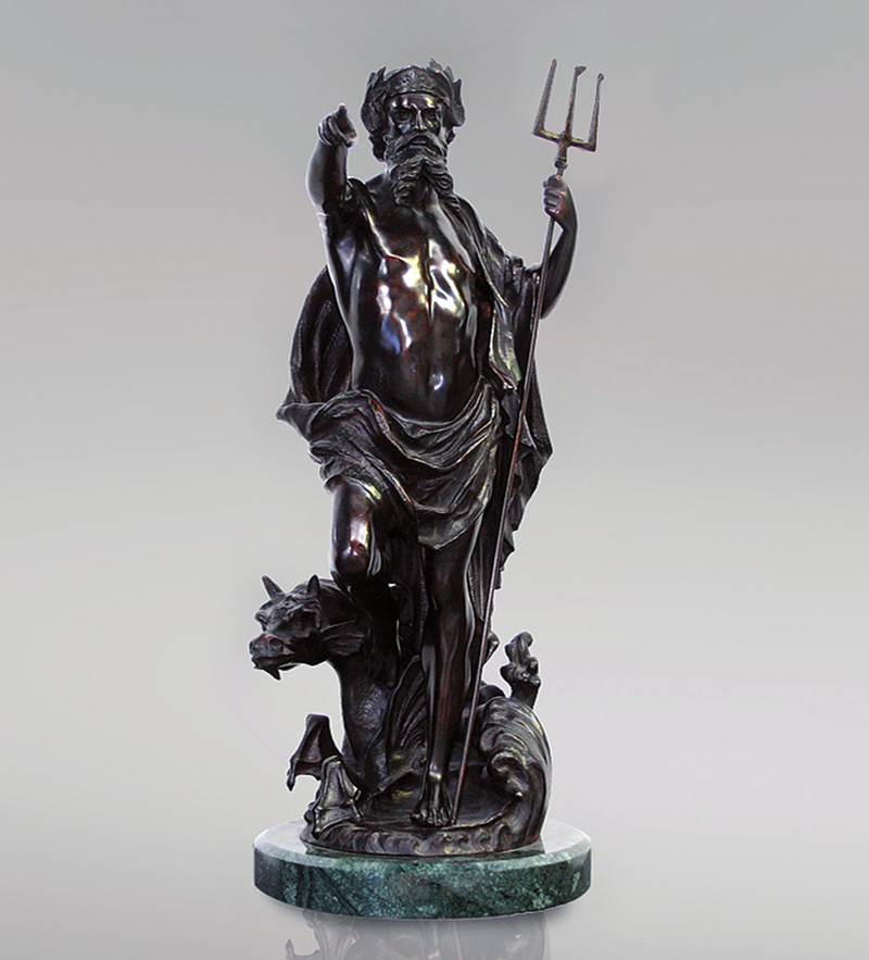 Statue de Neptune - sculpture en bronze