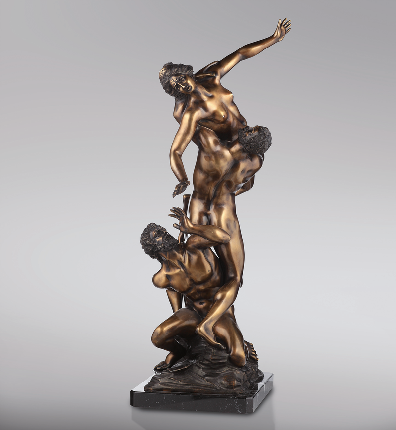 Statue Enlèvement des Sabines (Jean Bologne) - sculpture en bronze