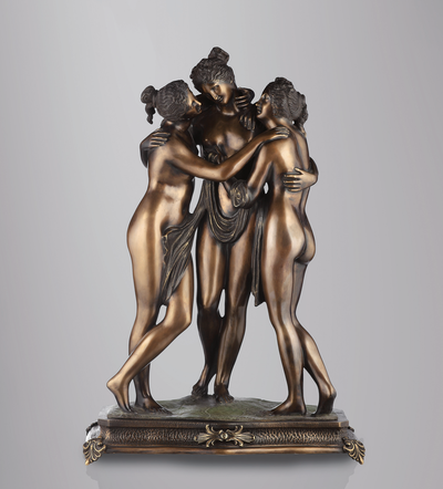 Statue Les Trois Graces (Antonio Canova) - sculpture en bronze