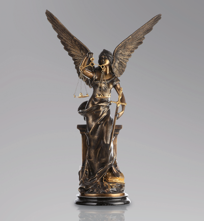 Statue de Justice - sculpture en bronze