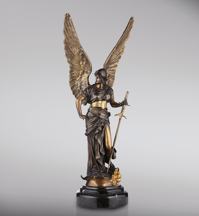Statue de la déesse de la Victoire - sculpture en bronze