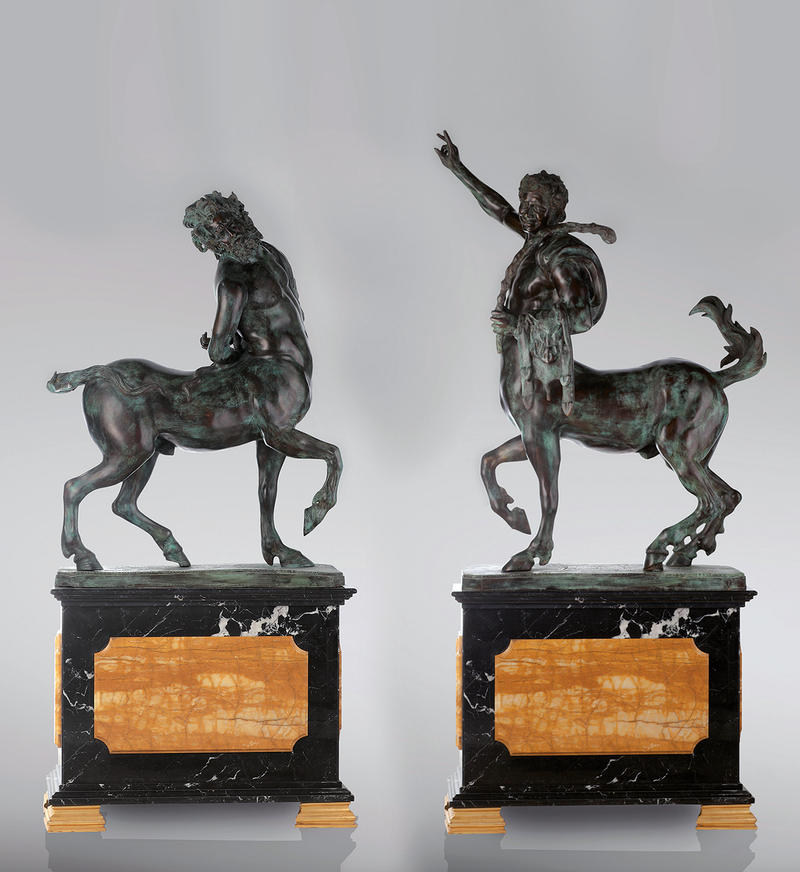 Statue Centaures de Furietti (paire) - sculpture en bronze