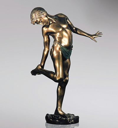 Statue Annibale de Lotto (par Granchio) - sculpture en bronze