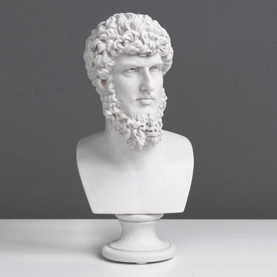 Buste de Lucius Verus - Empereur romain (petite taille) - sculpture en marbre