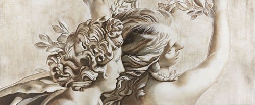 Fresque renaissance Apollon et Daphné (Le Bernin) 