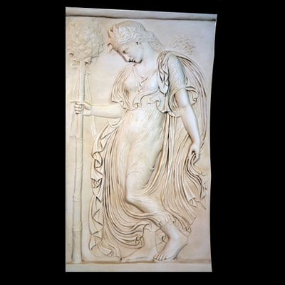 La danse des ménades - bas-relief (à droite) - grande sculpture en marbre blanc