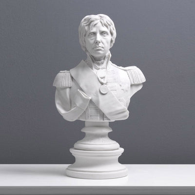 Buste du vicomte Nelson - sculpture en marbre