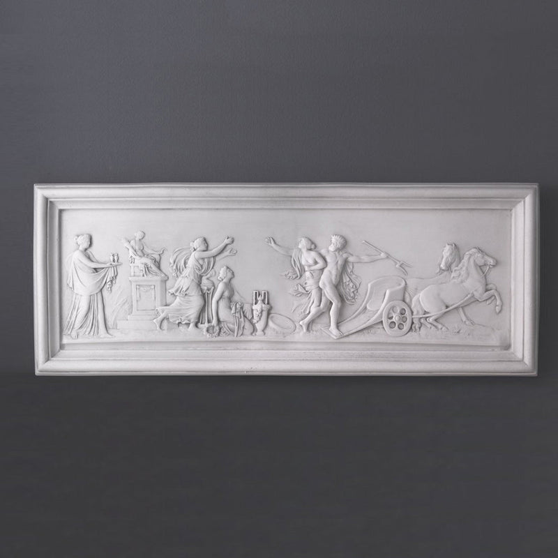 Bas-relief Char - sculpture en marbre