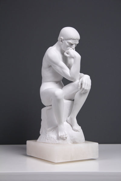 Statue Le Penseur (Rodin) - sculpture en marbre