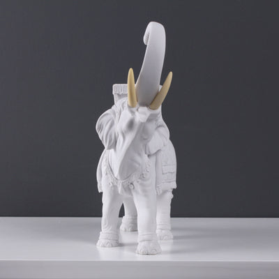 Statue d'éléphant indien - sculpture en marbre