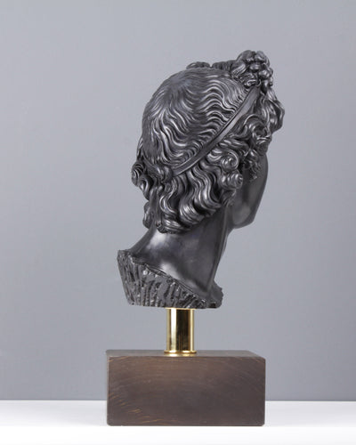 Buste d'Apollon - Dieu olympien (bronze) - sculpture en marbre