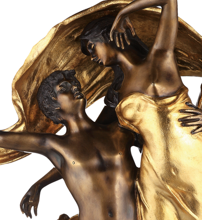 Statue Amoureux Dansants - sculpture en bronze